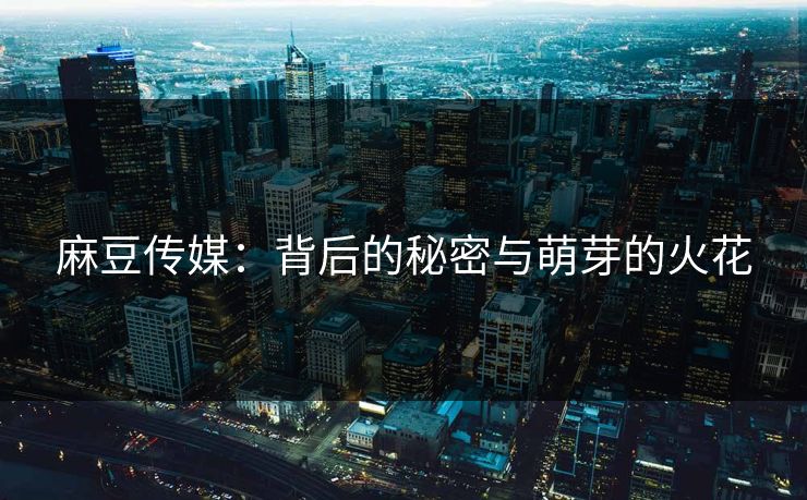 麻豆传媒：背后的秘密与萌芽的火花  第1张